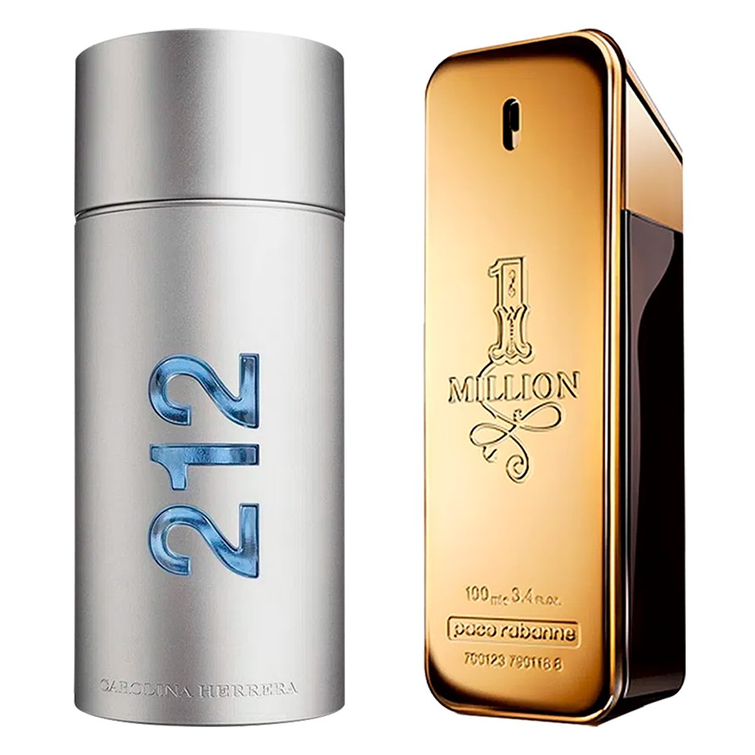 Combo di Profumi Maschili - 212 MEN e 1 Million