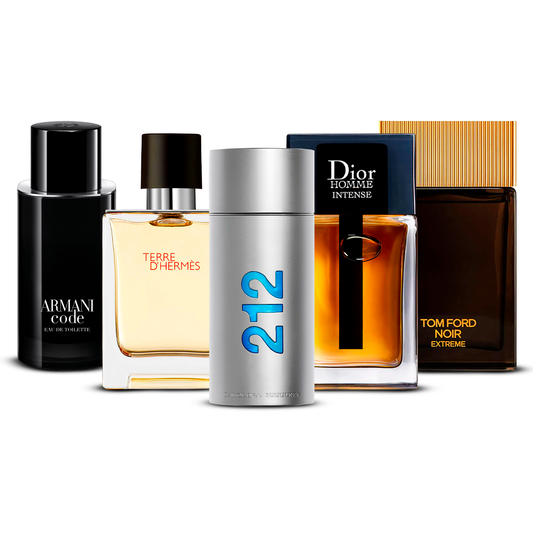 Set di 5 Profumi – Armani Code, Invictus, Dior Homme Intense, Bleu de Chanel e Terre d'Hermès [100 ml ciascuno] (Copia)
