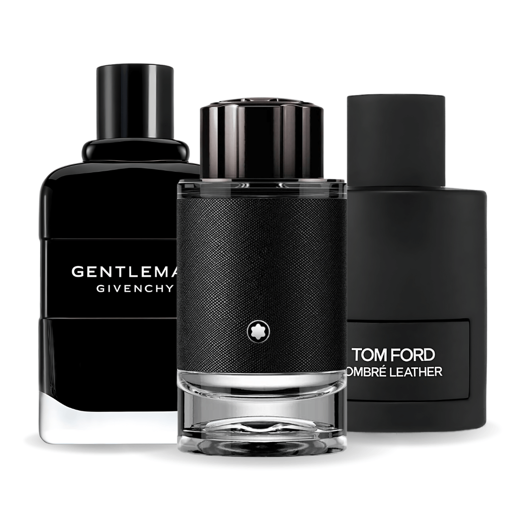 Set di 3 Profumi Tom Ford Ombre Leather, Givenchy Gentleman, Montblanc Explorer 100ml