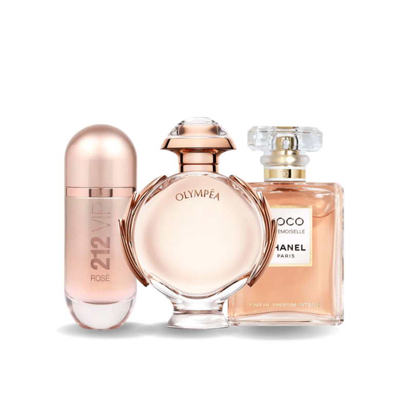 Set di 3 Profumi Chanel COCO MADEMOISELLE, Yves Saint Laurent LIBRE e CHLOÉ 100ml