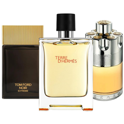 Set di 3 Profumi Terre de'Herme, Azzaro Wanted, Tom Ford Noir Extreme 100ml