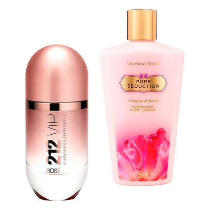 Combo Profumo 212 Rosé e Crema Victoria Secrets