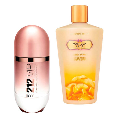 Combo Profumo 212 Rosé e Crema Victoria Secrets